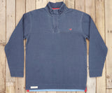 Washed Navy Pique | Riley Pique Pullover